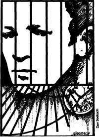 Man behind bars by Don Seebach